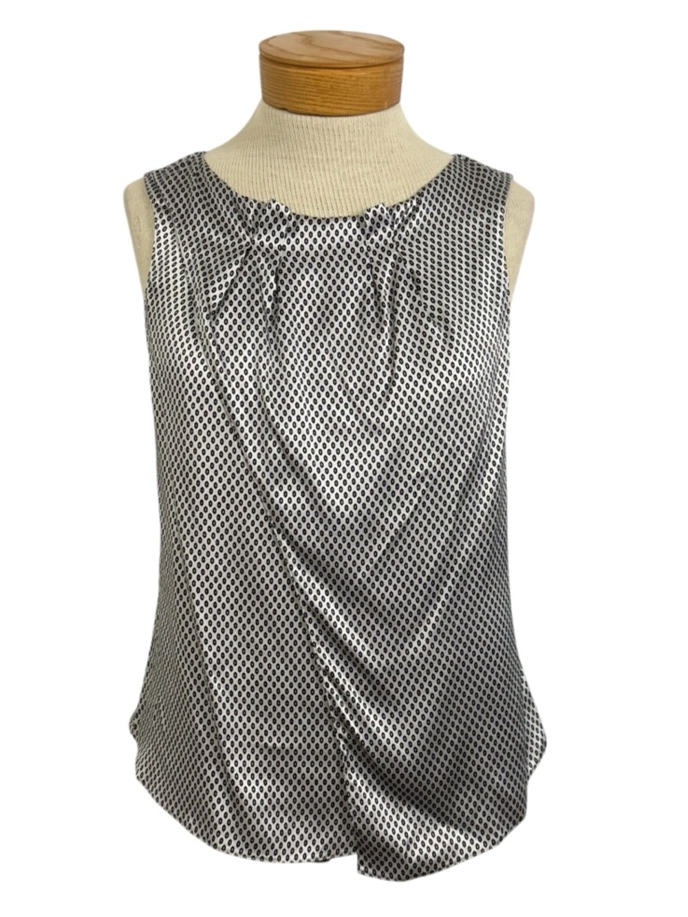 Emporio Armani Silk Geometric Diamond Tank Top Sz Small